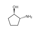 (+/-)-trans-2-aminocyclopentanol Structure