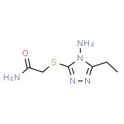 Acetamide, 2-[(4-amino-5-ethyl-4H-1,2,4-triazol-3-yl)thio]- (9CI) picture