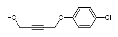 4-chlorophenyl-(4-hydroxybut-2-ynyl)ether结构式