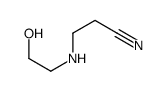 3-[(2-Hydroxyethyl)amino]propiononitrile structure