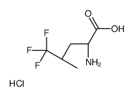 (2S)-2-amino-5,5,5-trifluoro-4-methylpentanoic acid,hydrochloride Structure