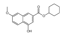 Cyclohexyl 4-hydroxy-7-methoxy-2-naphthoate Structure