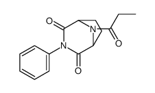 8-Propionyl-3-phenyl-3,8-diazabicyclo[3.2.1]octane-2,4-dione Structure