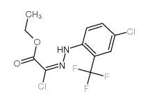 2-氯-2-[2-[4-氯-2-(三氟甲基)苯基]肼]乙酸乙酯结构式