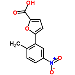 5-(2-METHYL-5-NITRO-PHENYL)-FURAN-2-CARBOXYLIC ACID结构式