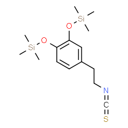 [4-(2-Isothiocyanatoethyl)-1,2-phenylene]bis(oxy)bis(trimethylsilane)结构式