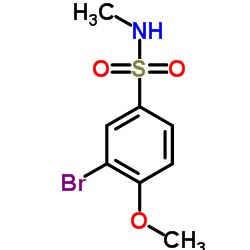 3-Bromo-4-methoxy-N-methylbenzenesulfonamide structure