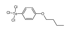 4-(n-butoxy)phenyltellurium trichloride结构式