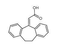 10,11-Dihydro-5H-dibenzo[a,d]cyclohepten-5-ylidenessigsaeure结构式