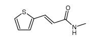 3t-[2]thienyl-acrylic acid methylamide结构式