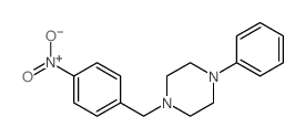 Piperazine,1-[(4-nitrophenyl)methyl]-4-phenyl- structure