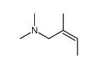 N,N,2-trimethylbut-2-en-1-amine Structure