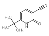 6-tert-butyl-2-oxo-1H-pyridine-3-carbonitrile结构式