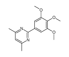 4,6-dimethyl-2-(3,4,5-trimethoxyphenyl)pyrimidine结构式