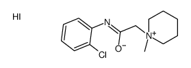 N-(2-chlorophenyl)-2-(1-methylpiperidin-1-ium-1-yl)acetamide,iodide结构式