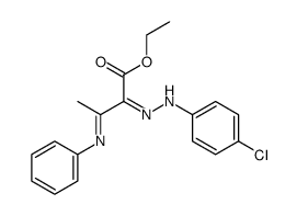 2-[(4-Chloro-phenyl)-hydrazono]-3-[(E)-phenylimino]-butyric acid ethyl ester结构式