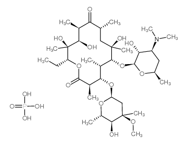 erythromycin phosphate Structure