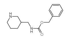 Piperidin-3-ylmethyl-carbamic acid benzyl ester hydrochloride Structure