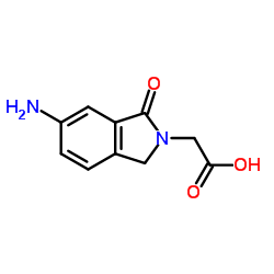 (6-Amino-1-oxo-1,3-dihydro-2H-isoindol-2-yl)acetic acid Structure