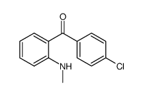 (4-chlorophenyl)(2-(methylamino)phenyl)methanone结构式