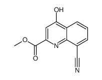 methyl 8-cyano-4-hydroxy-quinoline-2-carboxylate Structure