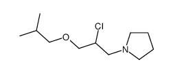 1-[2-chloro-3-(2-methylpropoxy)propyl]pyrrolidine结构式