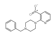1-Benzyl-4-(3-nitropyridin-2-yl)piperazine structure