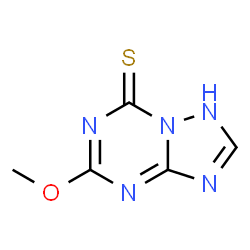 [1,2,4]Triazolo[1,5-a][1,3,5]triazine-7(1H)-thione,5-methoxy-(9CI) structure