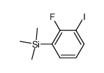 (2-fluoro-3-iodophenyl)trimethylsilane结构式