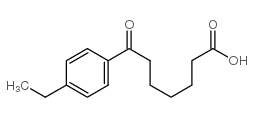 7-(4-ethylphenyl)-7-oxoheptanoic acid结构式