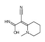 2-cyano-2-(1-methylpiperidin-2-ylidene)acetamide Structure