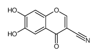 4H-1-Benzopyran-3-carbonitrile, 6,7-dihydroxy-4-oxo- (9CI)结构式