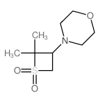 4-(2,2-Dimethyl-1,1-dioxido-3-thietanyl)morpholine Structure