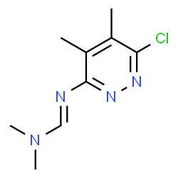 N'-(6-CHLORO-4,5-DIMETHYLPYRIDAZIN-3-YL)-N,N-DIMETHYLIMINOFORMAMIDE Structure