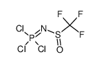Trichloro-N-[(trifluoromethyl)sulfinyl]phosphine imide Structure