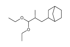 2-(3,3-diethoxy-2-methylpropyl)bicyclo[2.2.1]heptane structure