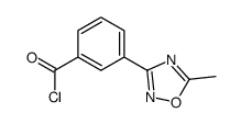 3-(5-甲基-1,2,4-噁二唑-3-基)苯甲酰氯结构式