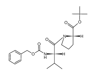 N-[(Phenylmethoxy)carbonyl]-L-valyl-L-proline tert-butyl ester结构式