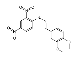 N-[(E)-(3,4-dimethoxyphenyl)methylideneamino]-N-methyl-2,4-dinitroaniline结构式