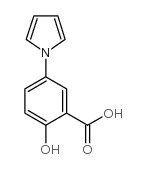 2-HYDROXY-5-(1H-PYRROL-1-YL)BENZOIC ACID Structure