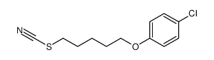 5-(4-chlorophenoxy)pentyl thiocyanate Structure