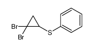 (2,2-dibromocyclopropyl)sulfanylbenzene Structure