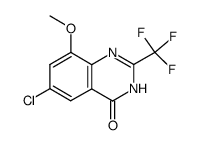 4(1H)-Quinazolinone,6-chloro-8-methoxy-2-(trifluoromethyl)- (9CI)结构式