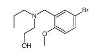 2-[(5-bromo-2-methoxyphenyl)methyl-propylamino]ethanol结构式