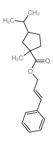 cinnamyl 1-methyl-3-propan-2-yl-cyclopentane-1-carboxylate结构式