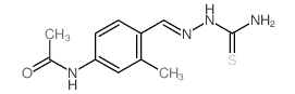 N-[4-[(E)-(carbamothioylhydrazinylidene)methyl]-3-methyl-phenyl]acetamide结构式