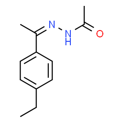 Acetic acid, [1-(4-ethylphenyl)ethylidene]hydrazide (9CI) structure