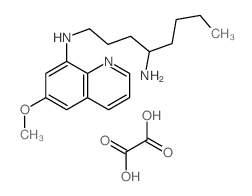 N-(6-methoxyquinolin-8-yl)octane-1,4-diamine; oxalic acid结构式