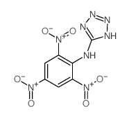 1H-Tetrazol-5-amine, N- (2,4,6-trinitrophenyl)- structure