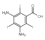 3,5-二氨基-2,4,6-三碘苯甲酸结构式